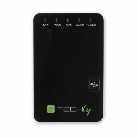 Techly 301078 juhtmevaba mini ruuter / signaalivõimendi 802.11n 300Mb/s, pistikupesaga