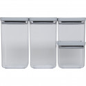 4x1 Brabantia TASTY+ Square Canister Light Grey