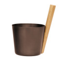 Sauna Bucket RENTO BROWN 5L