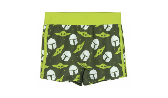 Boys Swim Shorts The Mandalorian Green - 4 Years