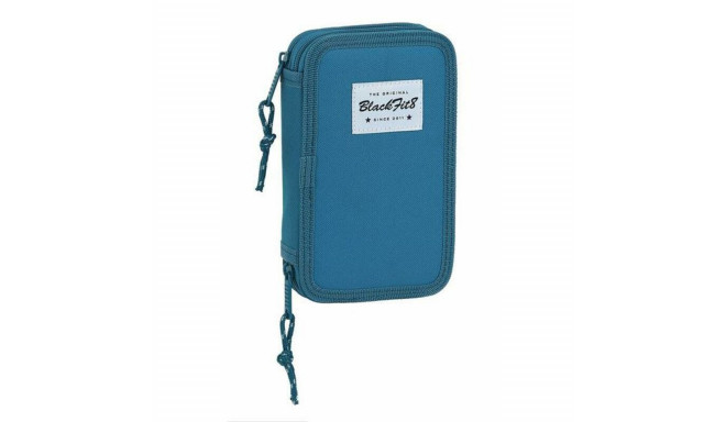 Kahekordne Pliiatsikarp BlackFit8 M854 Sinine 12.5 x 19.5 x 4 cm (28 Tükid, osad)