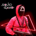 Maska Squid Game Triangle Soldier Apģērbu Piederumi