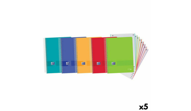 Töövihikute komplekt Oxford Mitmevärviline A4 160 Lehed (5 Ühikut)