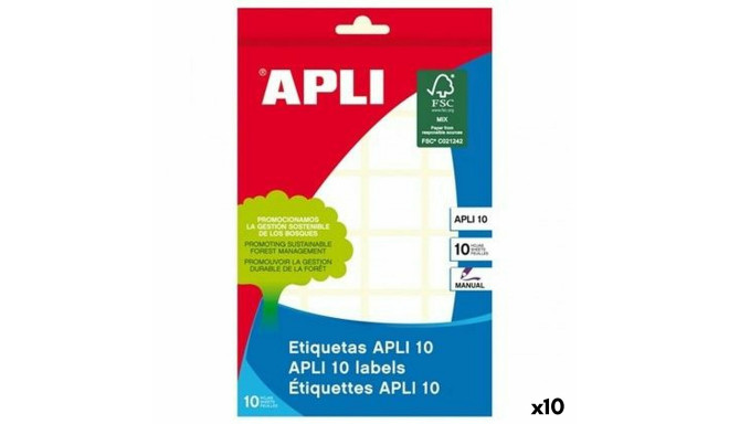 Теги Apli Белый 10 Листья 22 x 32 mm (10 штук)