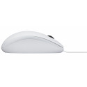 Logitech B100 White, Portable Optical Mouse