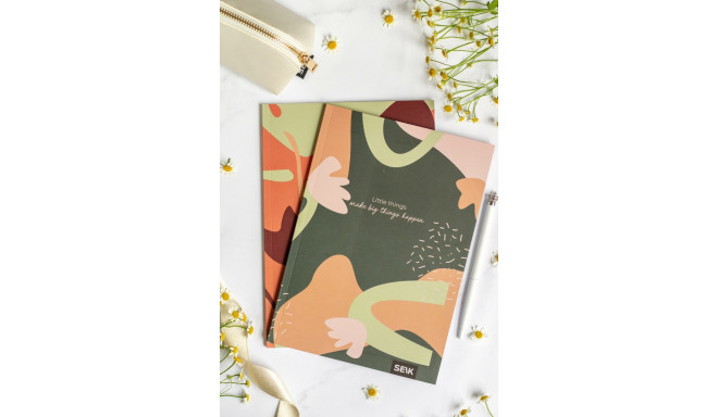 Kaustik A5 40 lehte 5x5ruut ja jooneline Little things&Big things (2tk)