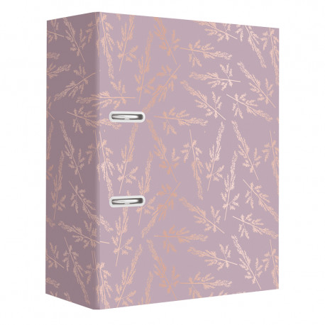 Registraator A4 75mm Metallic Rose Gold Flowers Interdruk