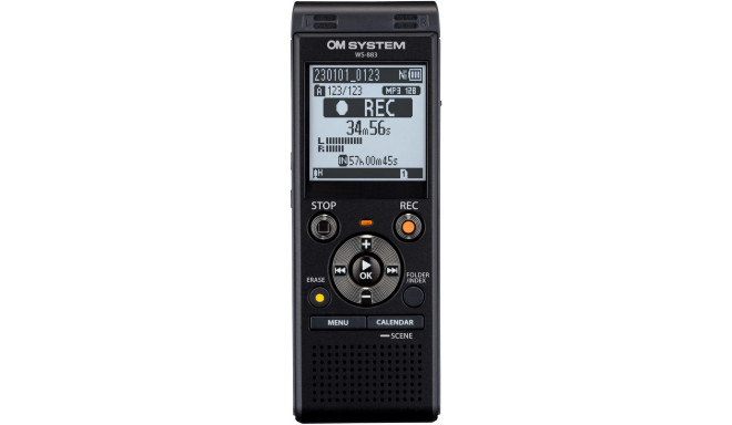 OM SYSTEM audio recorder WS-883, black