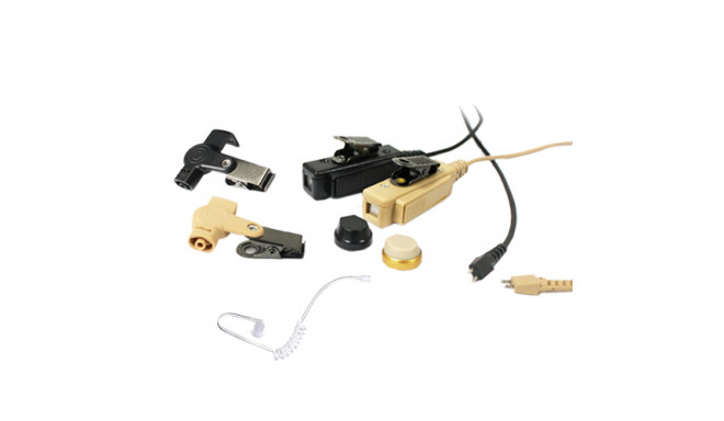 PTE-880 S05 2-wire surveillance headset with accoustic tube