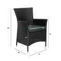 Chair WICKER-1 black