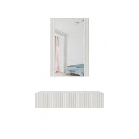 Peeglilaud PAFOS 80x41.6x100 valge matt