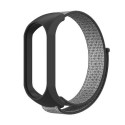 Strap nylon for smartband Xiaomi Mi Band 5 / 6 / 7 grey (19)
