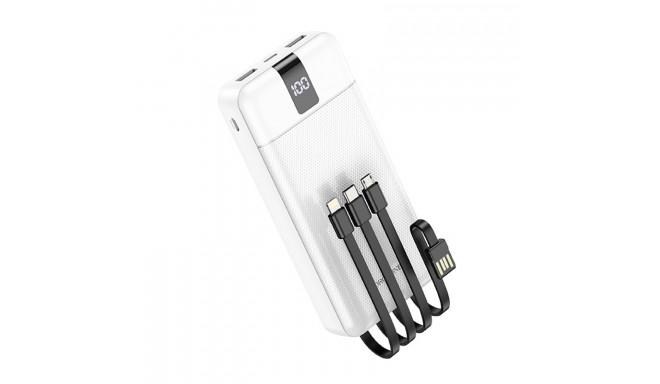 Borofone Power Bank 20000mAh BJ20A Mobile - 2xUSB - with 3 in 1 Micro USB, Type C, Lightning cable w