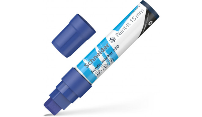 Akrüülmarker SCHNEIDER Paint-it 330, 15mm, sinine