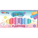 Plastiliin 12 värvi, ümmargune, pastelne