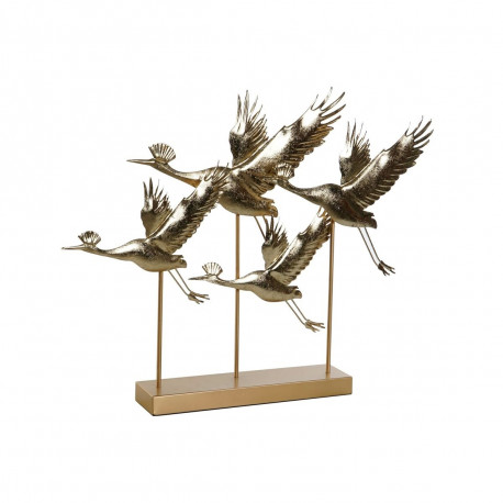 Dekoratiivkuju DKD Home Decor Kuldne Linnu 64 x 9 x 51 cm 64 x 8,6 x 51 cm