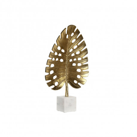 Decorative Figure DKD Home Decor 28 x 7,5 x 47 cm Golden White Tropical Leaf of a plant