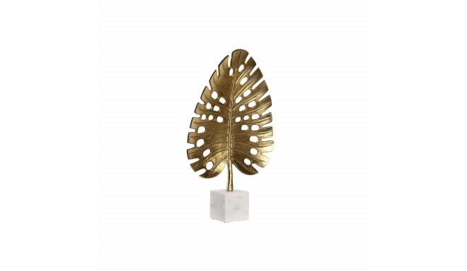 Decorative Figure DKD Home Decor 28 x 7,5 x 47 cm Golden White Tropical Leaf of a plant