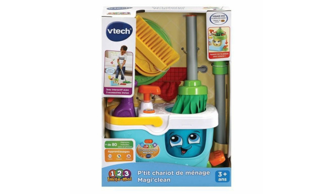Apkopes un Uzglabāšanas Komplekts Vtech Little Magi'clean Cleaning Trolley Rotaļlieta
