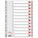 Seperators Esselte Numbered Grey A4 12 Sheets (10Units)