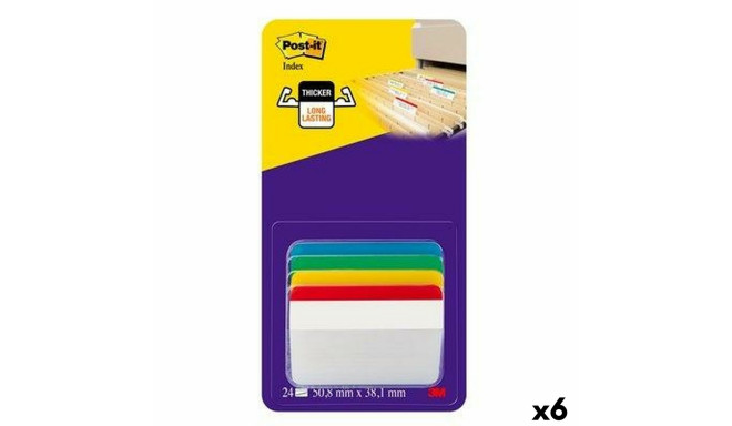 Set of Sticky Notes Post-it Index Multicolour 51 x 38 mm (6 Units)