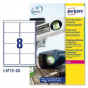 Printera birkas Avery L4515 99,1 x 67,7 mm Balts 20 Loksnes (5 gb.)