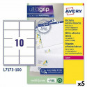Printer Labels Avery L7173 99,1 x 57 mm White 100 Sheets (5 Units) Printer Labels Avery L7173 99,1 x 57 mm White 100 Sheets (5 Units)