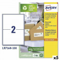 Printera birkas Avery LR7168 199,6 x 143,5 mm Balts 100 Loksnes (5 gb.)