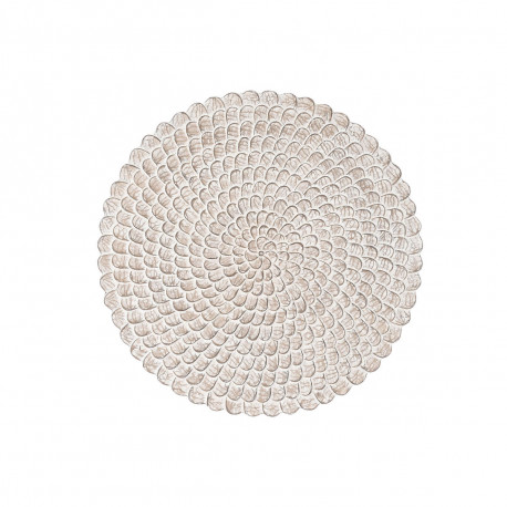 Seinakaunistus DKD Home Decor Vanutatud viimistlus Naturaalne 120 x 3 x 120 cm Valge Indiaan
