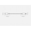 Baseus USB Type C - Lightning kabel rychlé nabíjení Napájení 20 W 1 m černý (CATLGD-01)