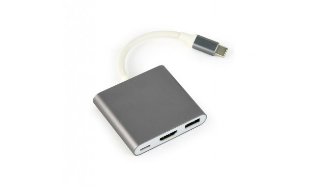 I/O ADAPTER USB-C TO HDMI/USB3/USB-C A-CM-HDMIF-02-SG GEMBIRD
