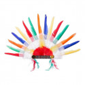 Hat My Other Me Feathers Multicolour American Indian 58 x 38 cm