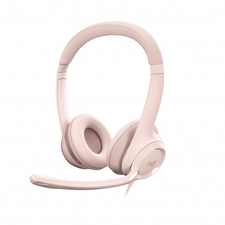Logitech H390 USB roosa
