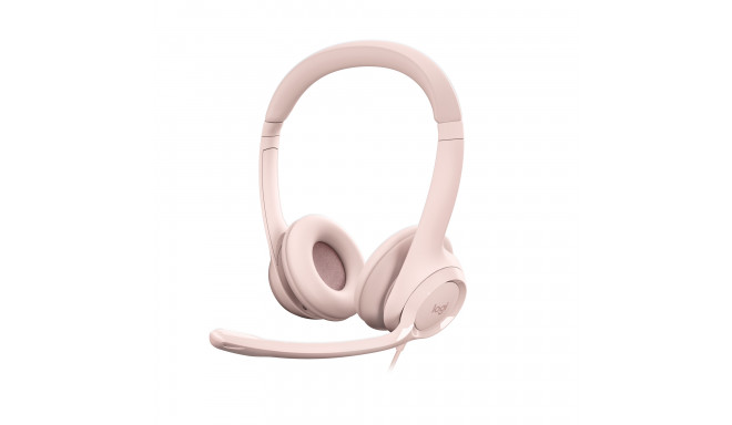 Logitech H390 USB roosa