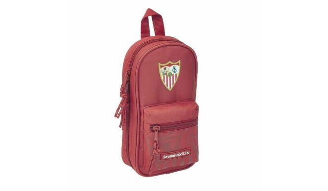 Пенал-рюкзак Sevilla Fútbol Club SAF411956747 Красный 12 x 23 x 5 cm (33 Предметы)