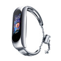 Fusion Metal Bracelet rihm kellaks Xiaomi Mi Band 3 | 4 | 5 | 6 hõbedane