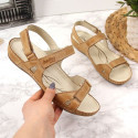 Comfortable brown leather sandals W Helios 205 (41)
