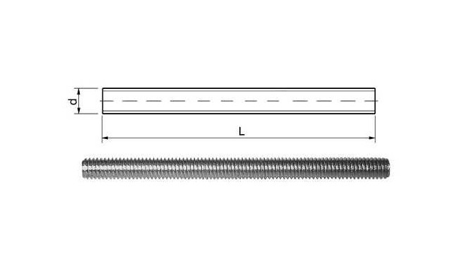 ROD A2 M8X1000 DIN975