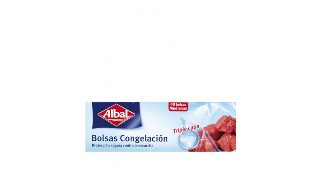 ALBAL BOLSAS CONGELACION MEDIANAS triple capa 40 u