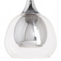 Ceiling Light 16 x 16 x 50 cm Crystal Grey Metal