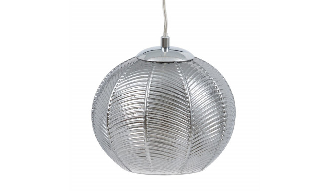 Ceiling Light 20 x 20 x 15,5 cm Crystal Silver Iron Ø 20 cm