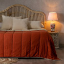 Bedspread (quilt) 230 x 280 cm Beige Dark Red