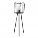 Floor Lamp Black Metal 25 x 25 x 80 cm