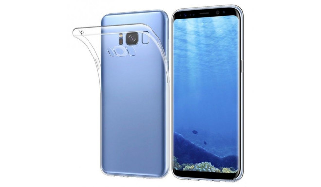 Fusion Ultra tagakülg 0,3 mm Protect silikoonist ümbris Samsung G955 Galaxy S8 Plus läbipaistvale