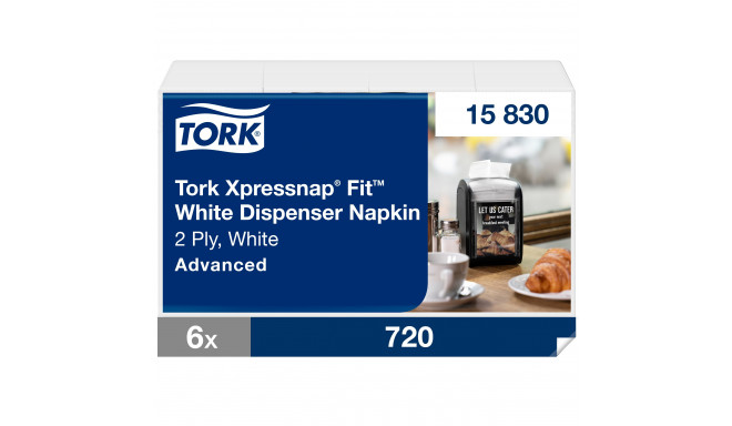 Salvrätik Tork Xpressnap® Fit™ N14, jaoturile, valge,  720tk 15830