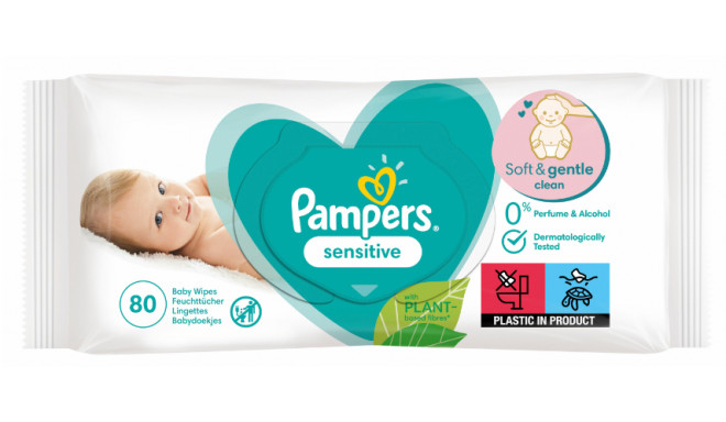 PAMPERS niisked salvrätikud Sensitive 80tk