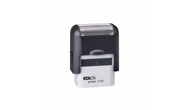 Tempel Colop Printer C10, must korpus, punane padi