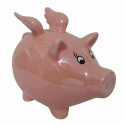 Money box DKD Home Decor 16,5 x 11,5 x 15 cm Children's Pig Dolomite Iridescent