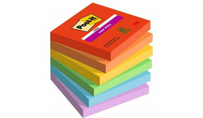 Līmlapiņas Post-it Super Sticky Daudzkrāsains 6 Daudzums 76 x 76 mm (2 gb.)