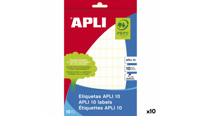 Uzlīmes Apli Balts 10 Loksnes 8 x 12 mm (10 gb.)